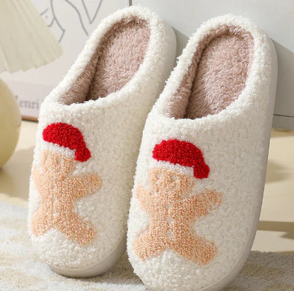 Yvette Kerstpantoffels – Warme Dames Huisslippers met Antislipzool