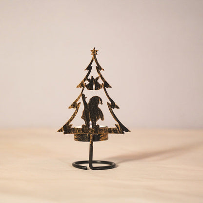 FestiveFlames - Kandelaar van ijzer in de vorm van een kerstboom