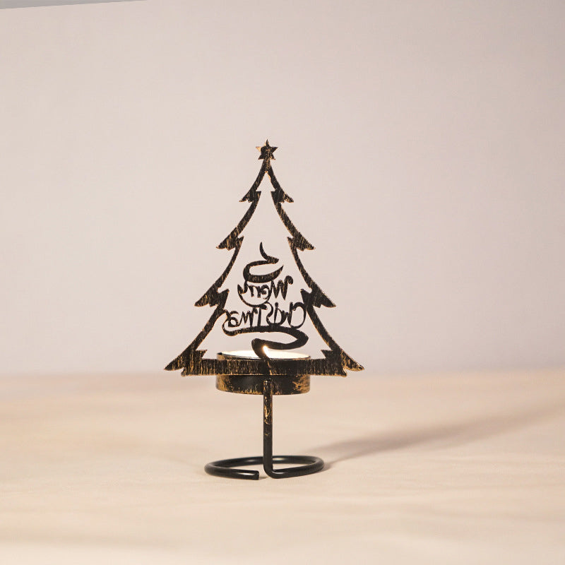 FestiveFlames - Kandelaar van ijzer in de vorm van een kerstboom