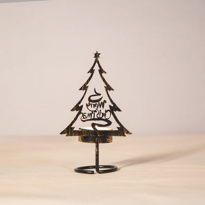 FestiveFlames - Kandelaar van ijzer in de vorm van een kerstboom