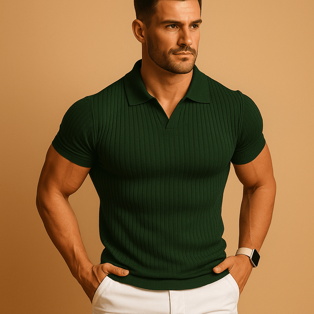 Heren Poloshirt Sven | Slim Fit met Verfijnde Kraag