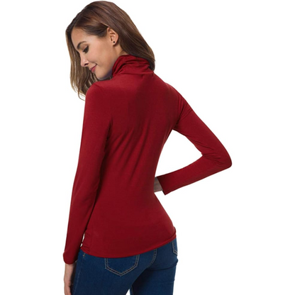 Dames Coltrui Slim Fit – Lichte Aansluitende Coltrui met Lange Mouwen