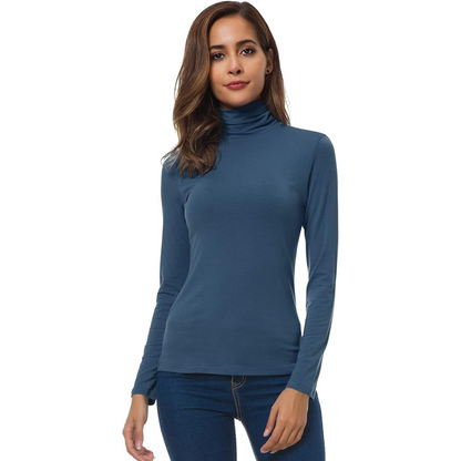 Dames Coltrui Slim Fit – Lichte Aansluitende Coltrui met Lange Mouwen