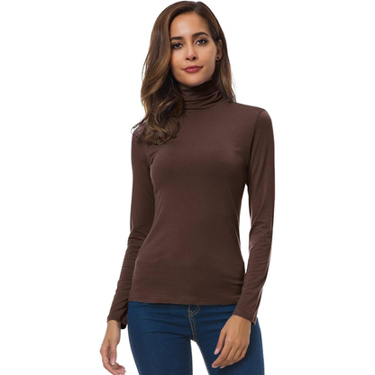 Dames Coltrui Slim Fit – Lichte Aansluitende Coltrui met Lange Mouwen