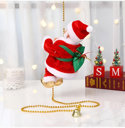 Klimmende Kerstman 26 cm – Bewegende Kerstdecoratie met Verlichting