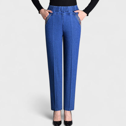 Emma | Comfortabele Stretchjeans Met Zijzakken En Elastische Taille Voor Dames