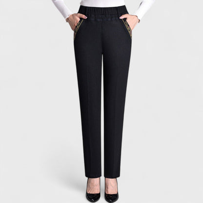 Emma | Comfortabele Stretchjeans Met Zijzakken En Elastische Taille Voor Dames