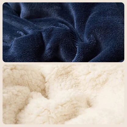 Zachte Dubbelzijdige Deken met Luxe Warme Fluffy Structuur