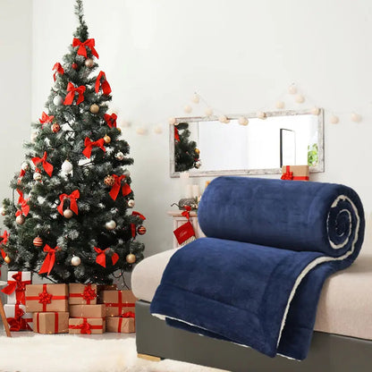Zachte Dubbelzijdige Deken met Luxe Warme Fluffy Structuur