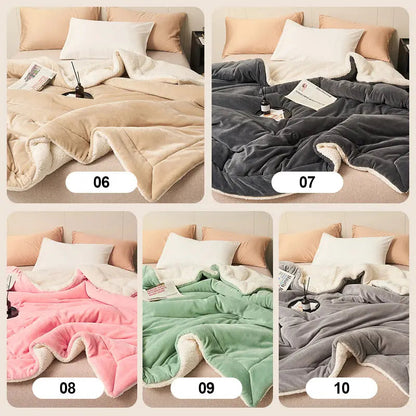 Zachte Dubbelzijdige Deken met Luxe Warme Fluffy Structuur