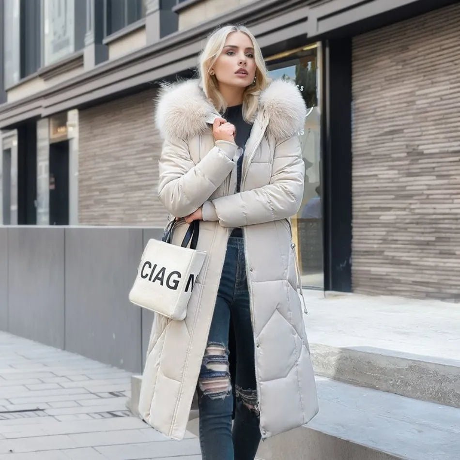 Nora Dames Parka – Warme Winterjas met Capuchon en Stormflap