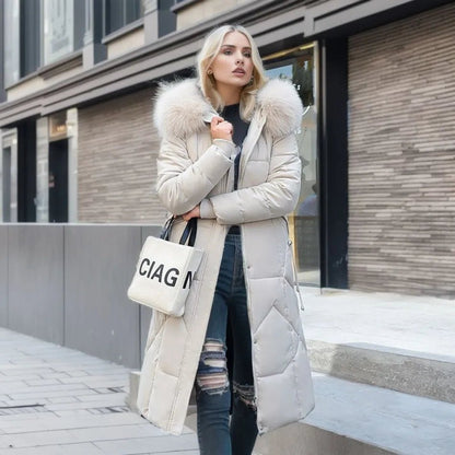 Nora Dames Parka – Warme Winterjas met Capuchon en Stormflap