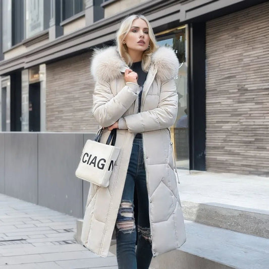 Nora Dames Parka – Warme Winterjas met Capuchon en Stormflap