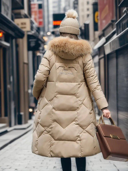 Nora Dames Parka – Warme Winterjas met Capuchon en Stormflap