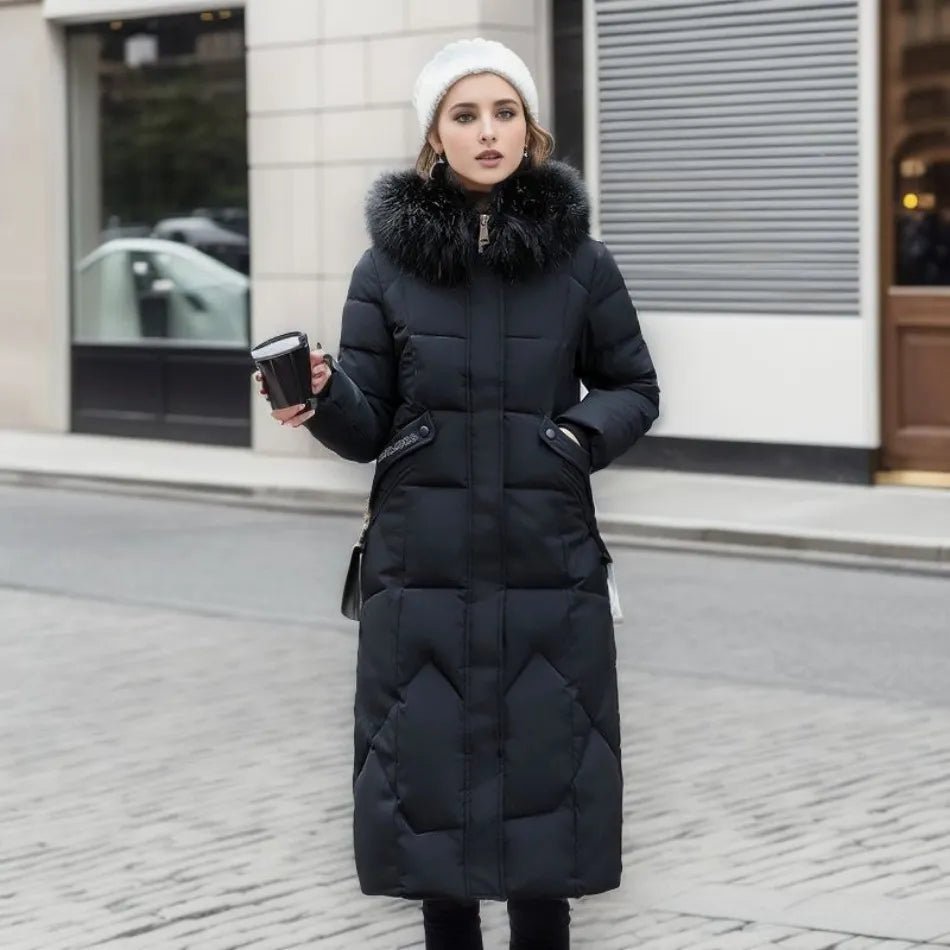 Nora Dames Parka – Warme Winterjas met Capuchon en Stormflap