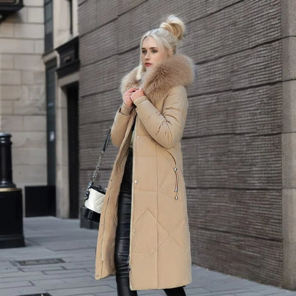 Nora Dames Parka – Warme Winterjas met Capuchon en Stormflap