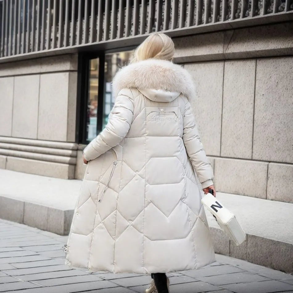 Nora Dames Parka – Warme Winterjas met Capuchon en Stormflap