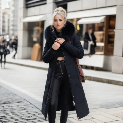 Nora Dames Parka – Warme Winterjas met Capuchon en Stormflap