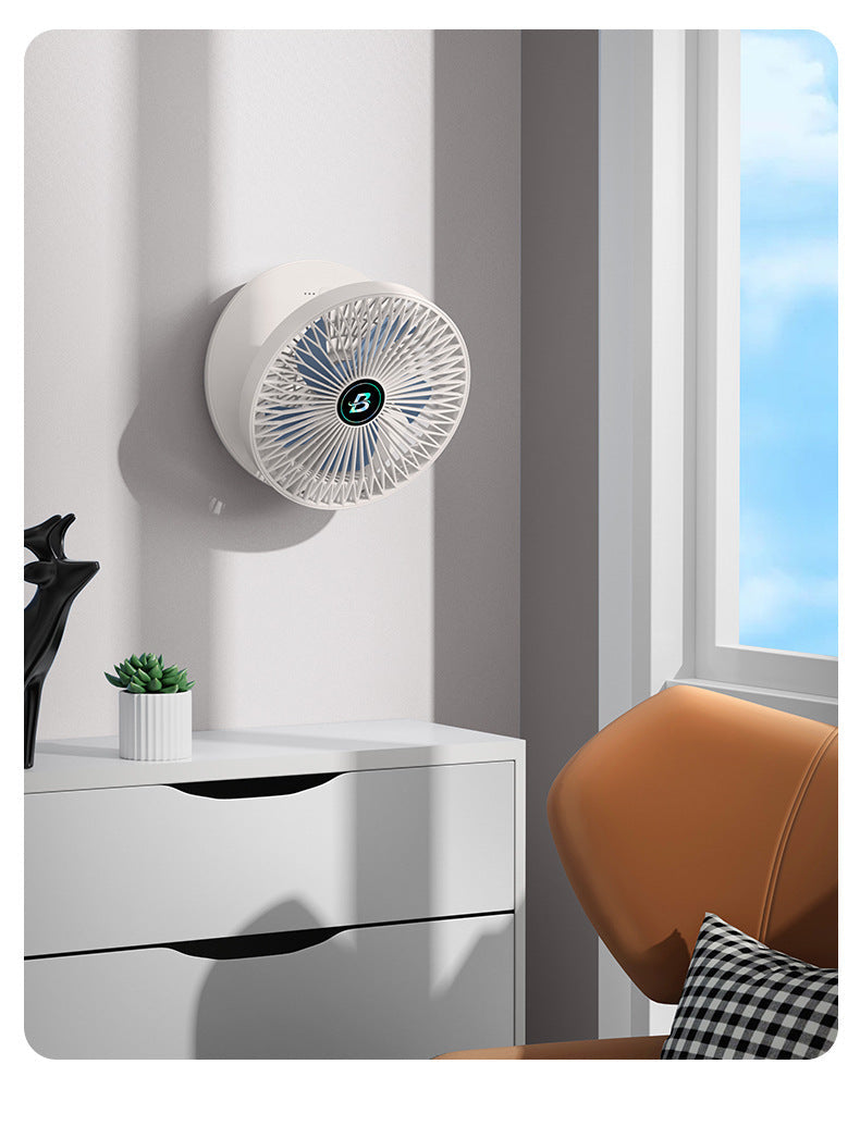FluistraBries Mini Ventilator Oplaadbaar met 5-Blads Koeling