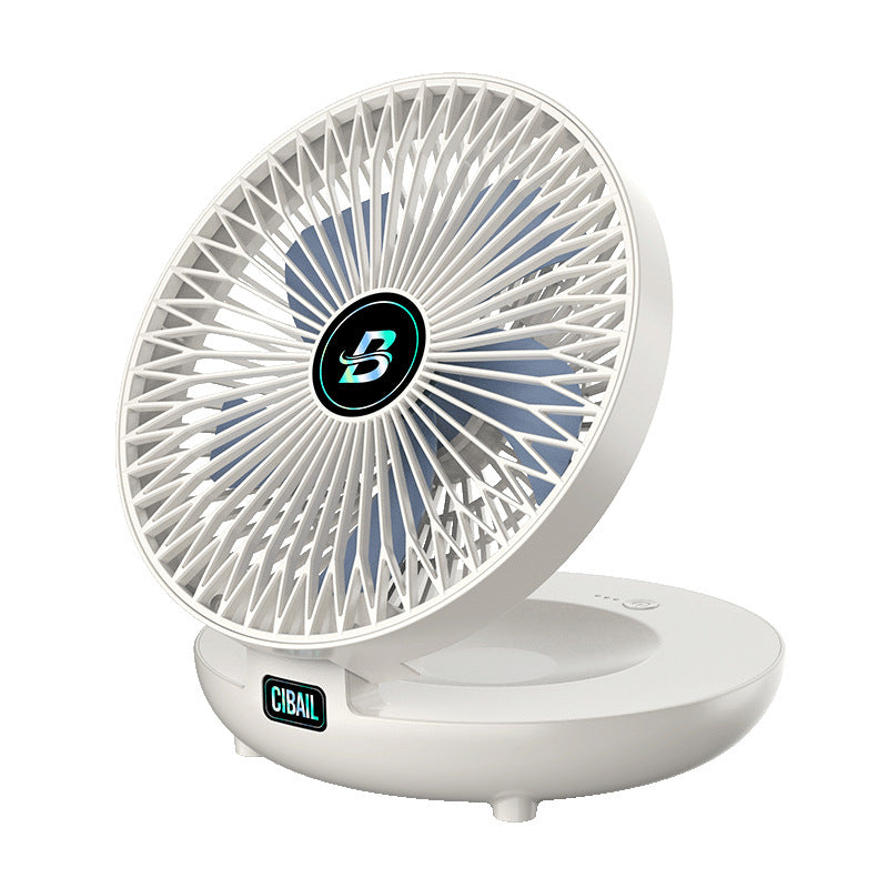 FluistraBries Mini Ventilator Oplaadbaar met 5-Blads Koeling