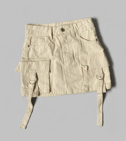 Ravena denim minirok dames A-lijn met zakken casual stijl