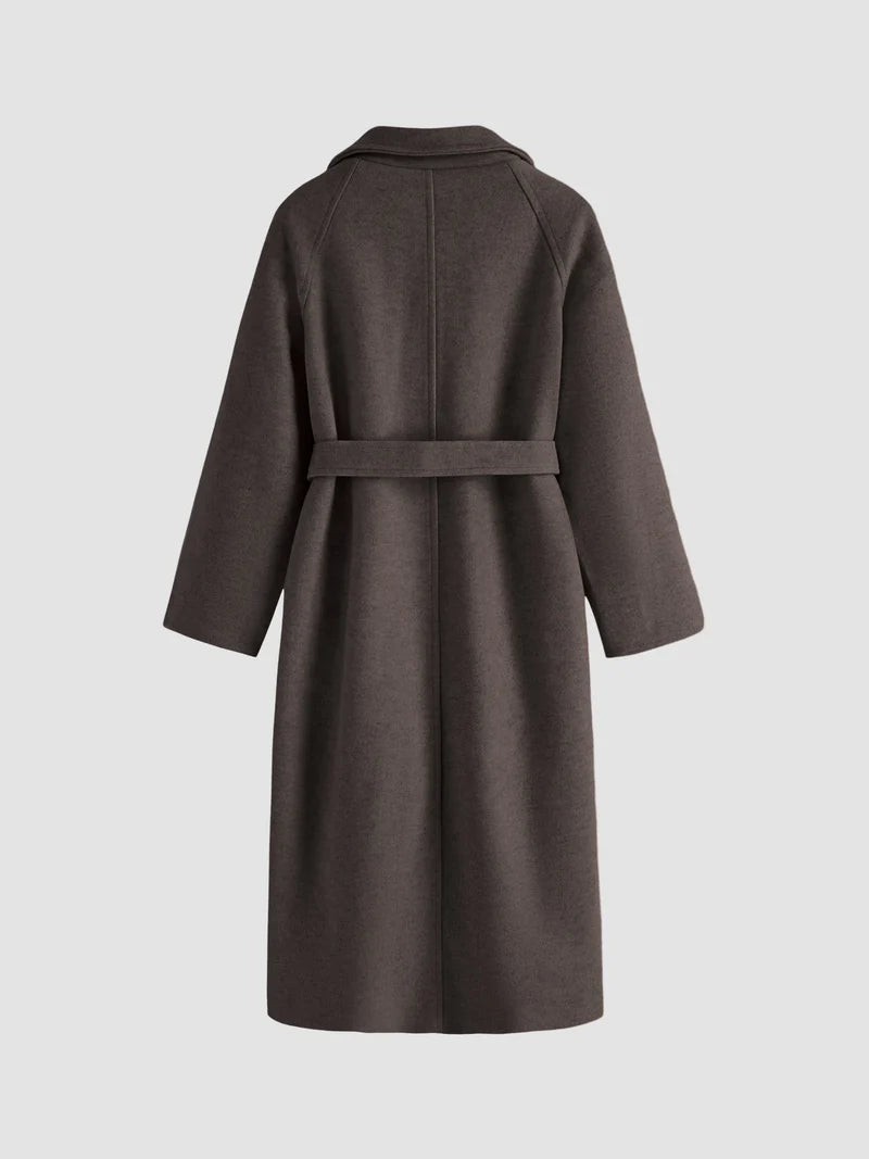 Elise Dames Manteljas van Wolblend – Tijdloos, Warm en Elegant