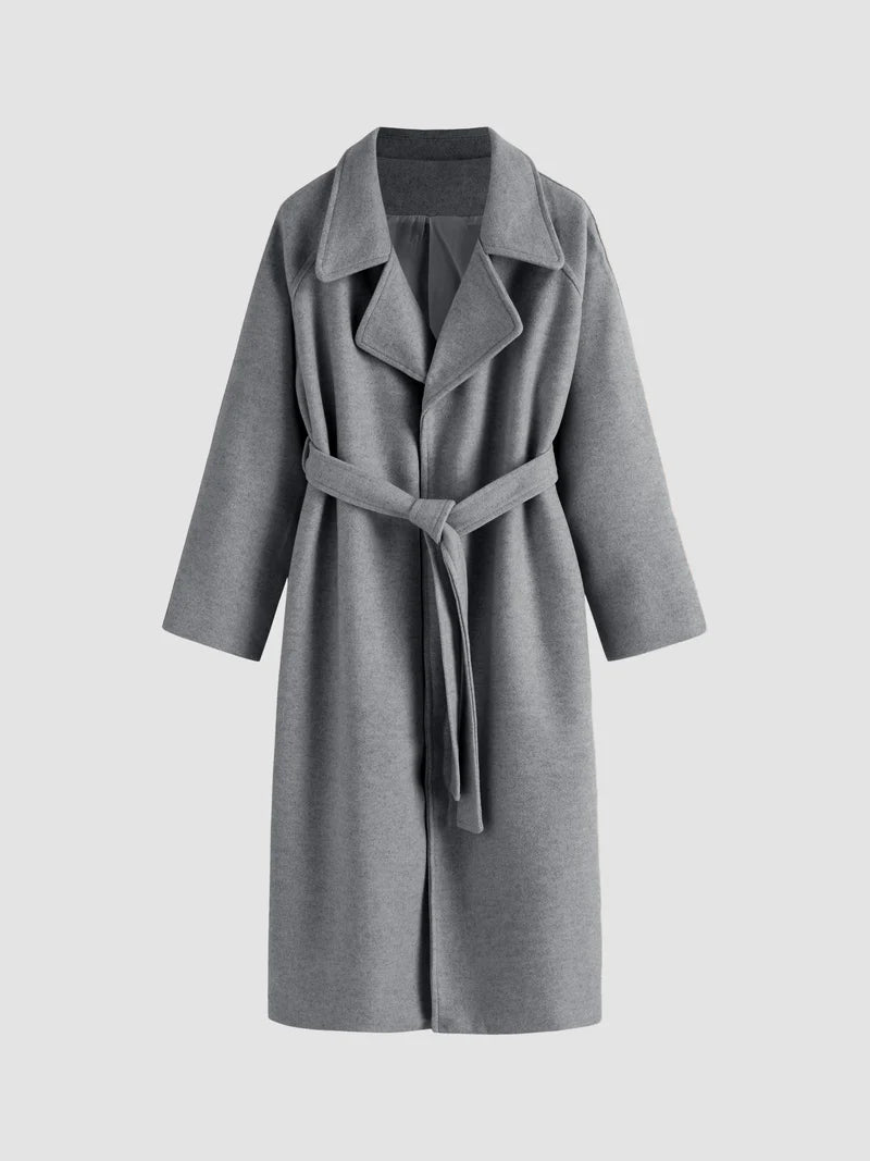 Elise Dames Manteljas van Wolblend – Tijdloos, Warm en Elegant