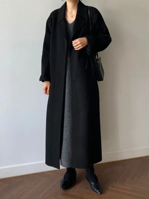 Elise Dames Manteljas van Wolblend – Tijdloos, Warm en Elegant