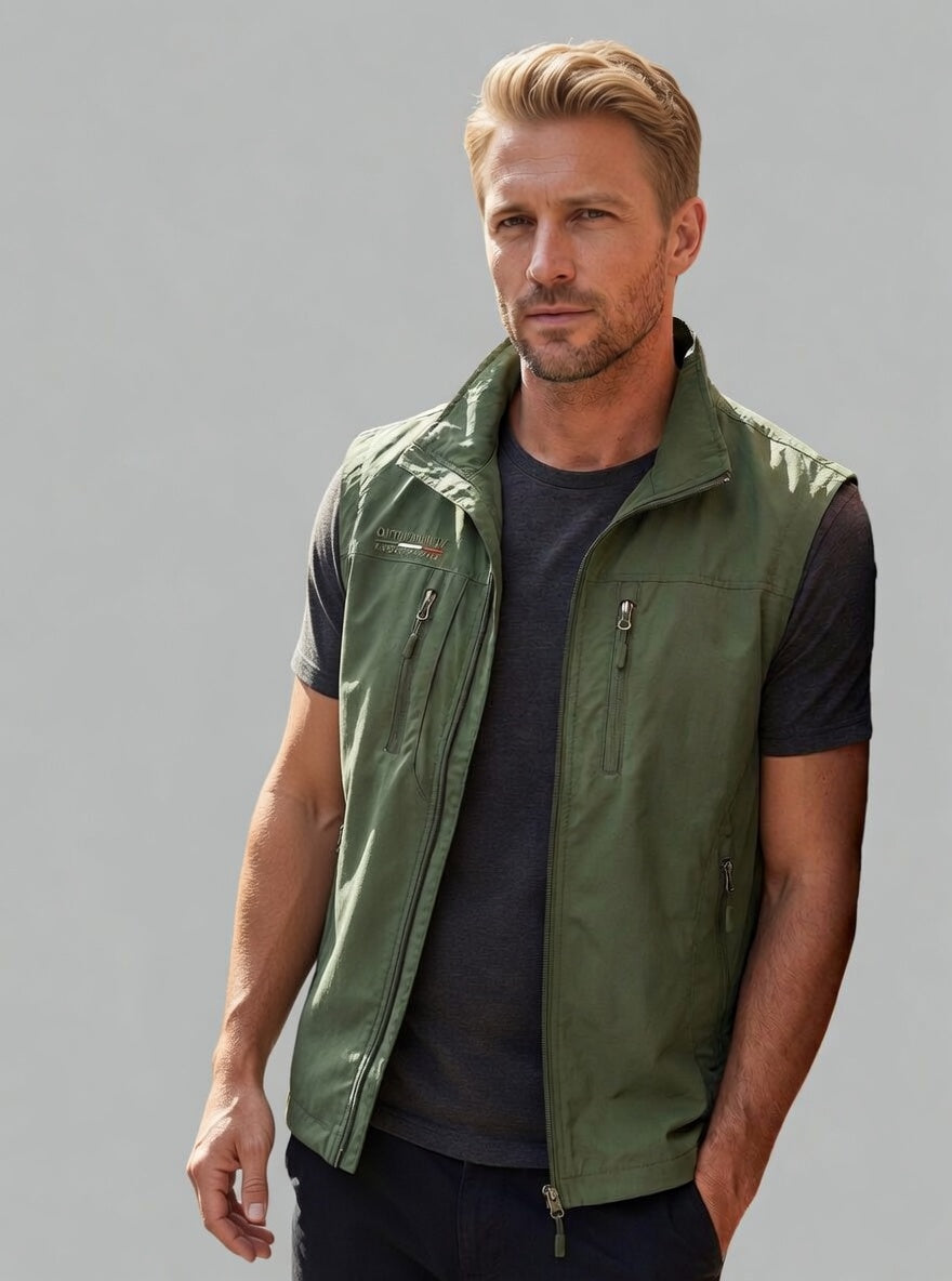 Ravento heren bodywarmer met zakken outdoor mouwloos vest
