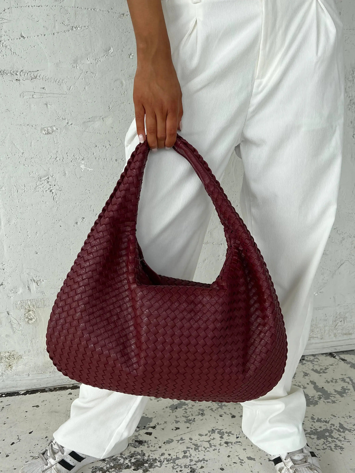 Bordeaux Leren Handtas – Elegante Dames Tas voor Elke Dag
