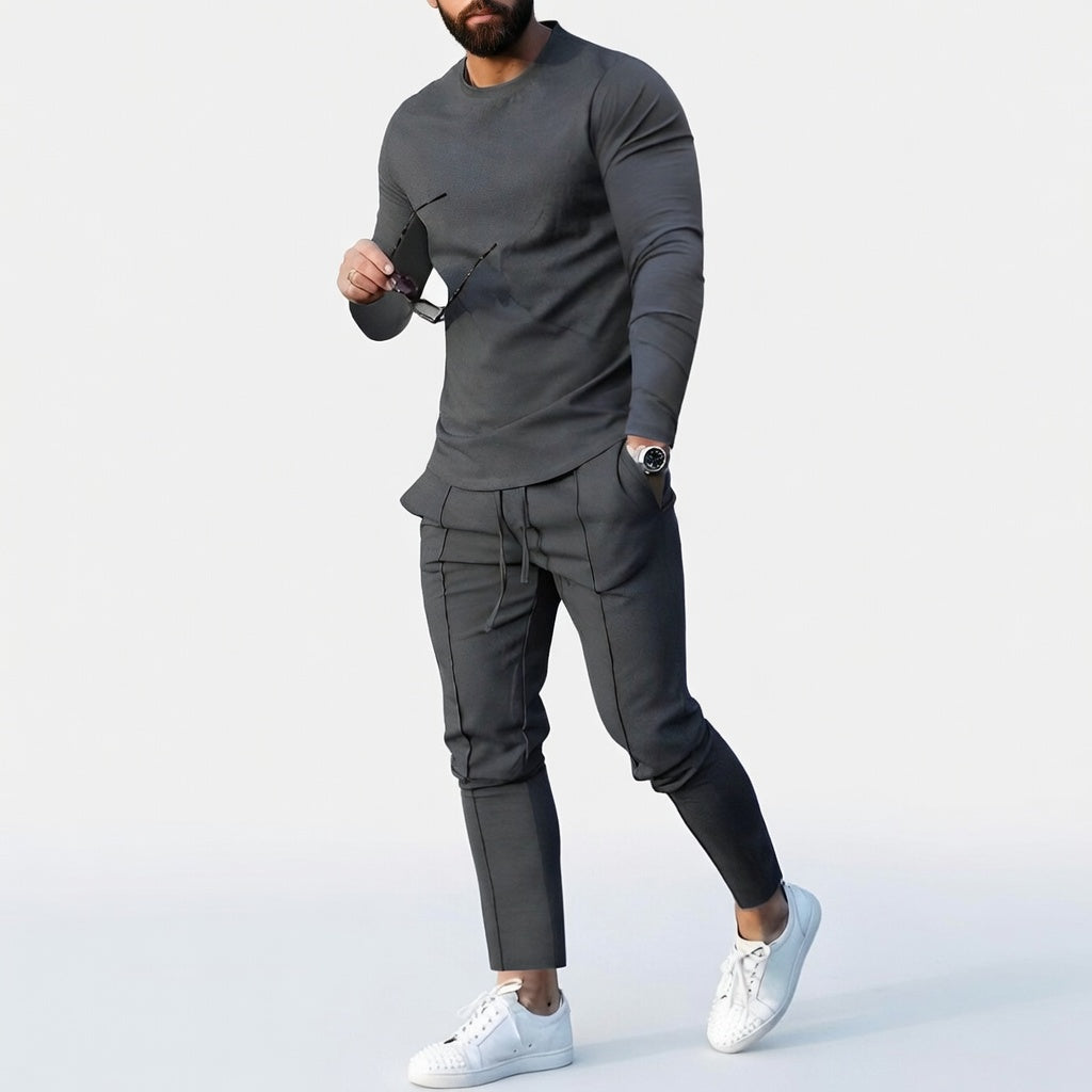 Norvian Heren Comfort Set met Elastische Taille en Relaxte Pasvorm