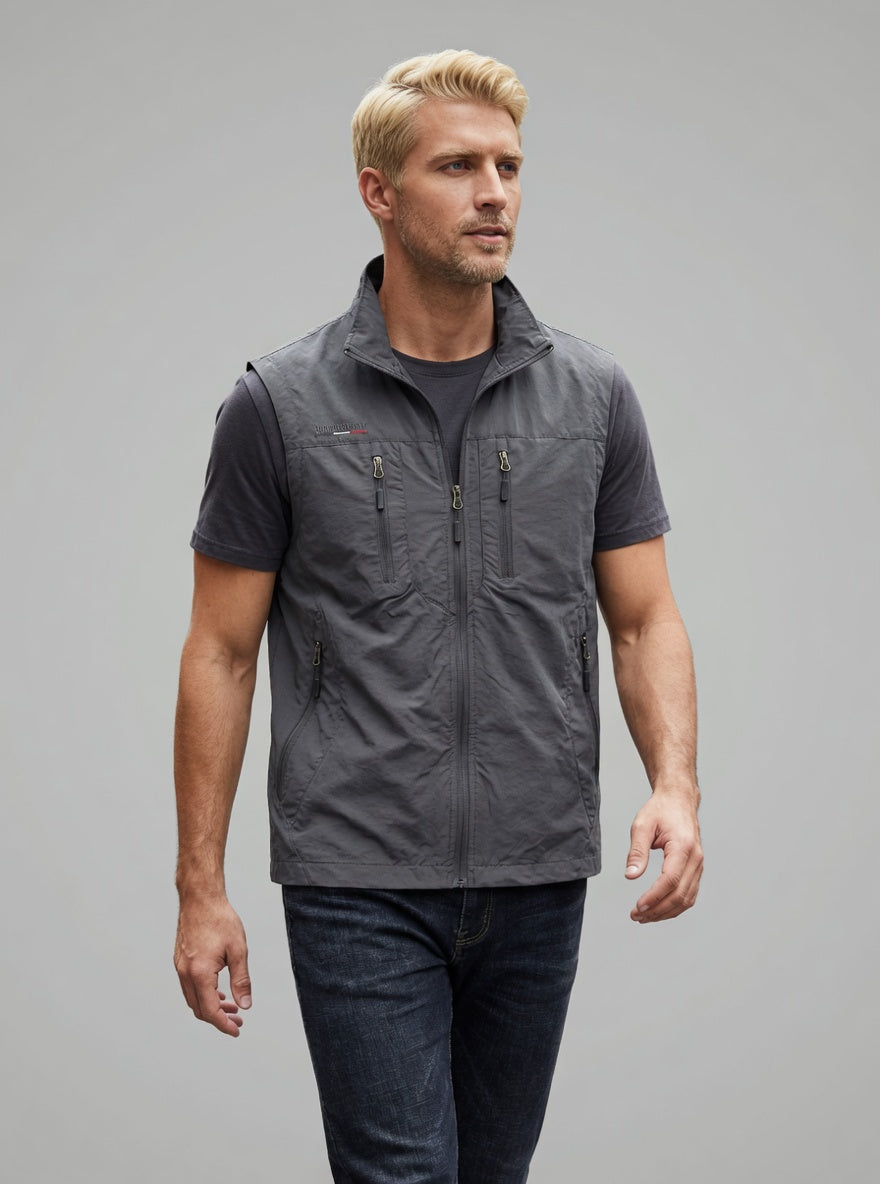 Ravento heren bodywarmer met zakken outdoor mouwloos vest