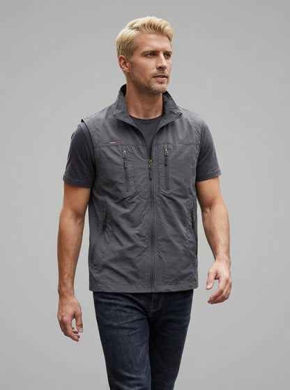 Ravento heren bodywarmer met zakken outdoor mouwloos vest