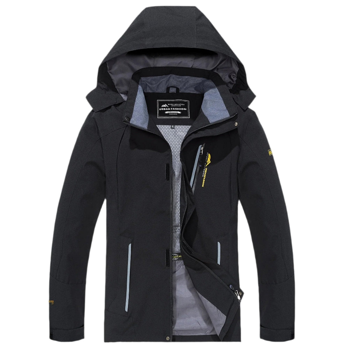 Heren Outdoorjas Water- en Winddicht met Capuchon voor Wandelen
