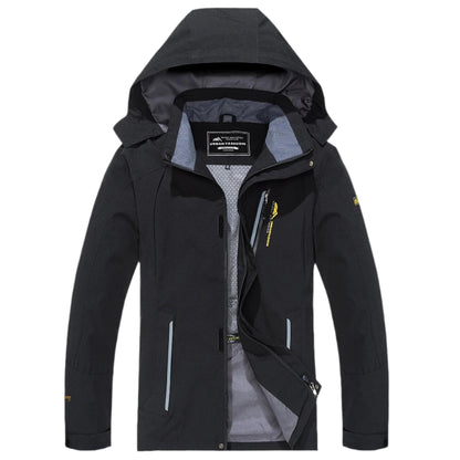 Heren Outdoorjas Water- en Winddicht met Capuchon voor Wandelen