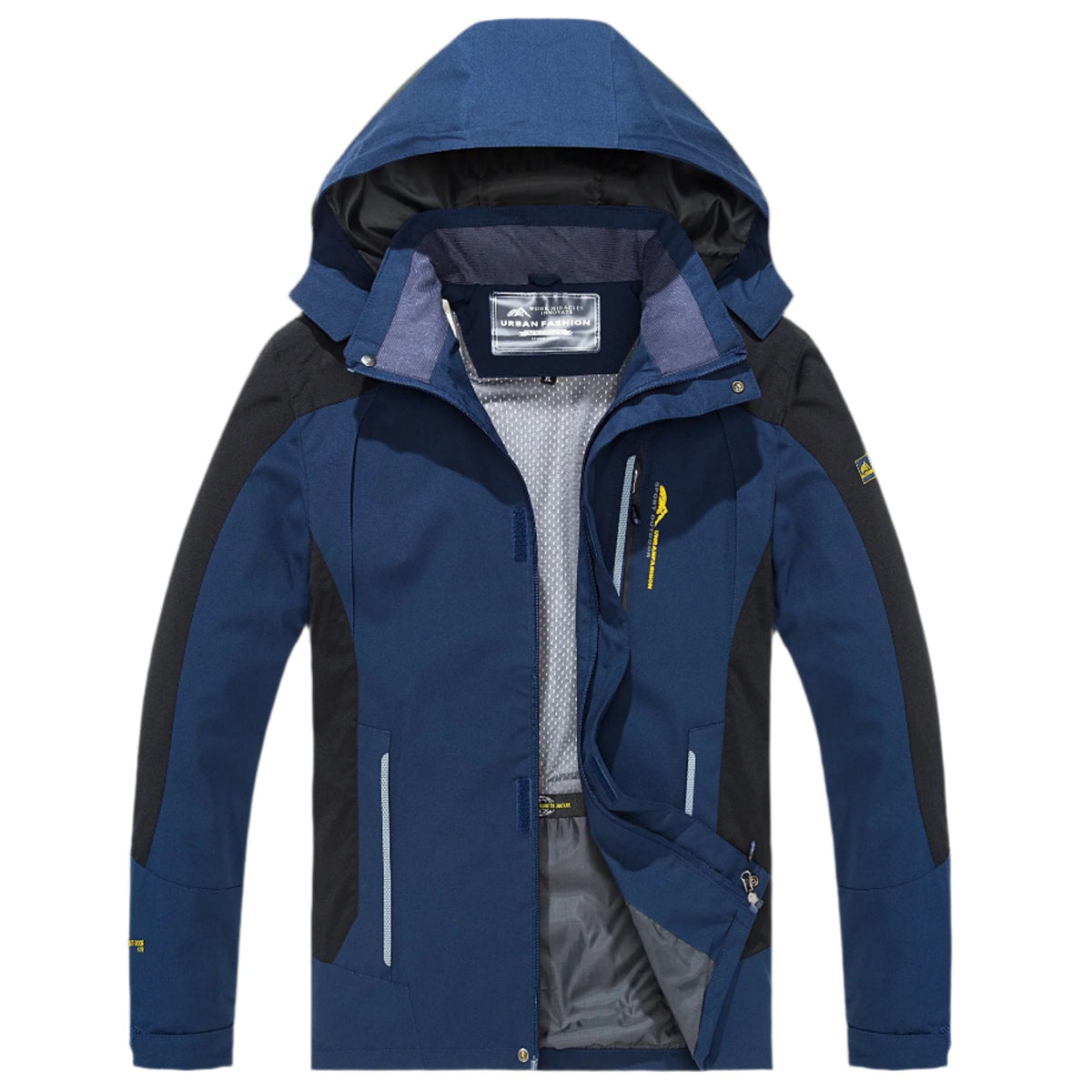 Heren Outdoorjas Water- en Winddicht met Capuchon voor Wandelen