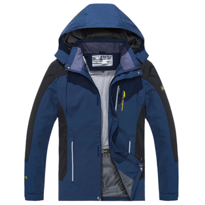 Heren Outdoorjas Water- en Winddicht met Capuchon voor Wandelen