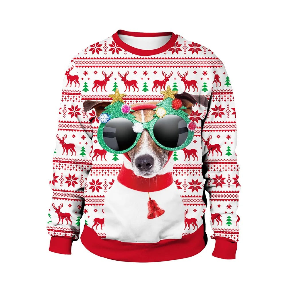 Bram Kersttrui Heren – Feestelijke Trui met Klassieke Kerstprint
