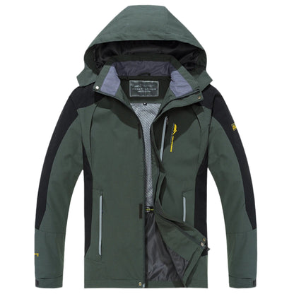 Heren Outdoorjas Water- en Winddicht met Capuchon voor Wandelen