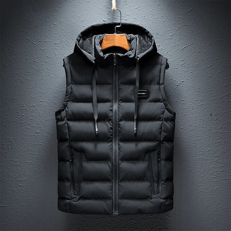 FlexWarm Heren Bodywarmer Capuchon – Stijlvol en Warm Herfst en Winter