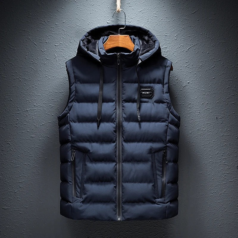 FlexWarm Heren Bodywarmer Capuchon – Stijlvol en Warm Herfst en Winter