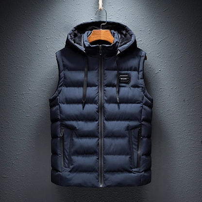 FlexWarm Heren Bodywarmer Capuchon – Stijlvol en Warm Herfst en Winter