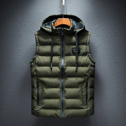 FlexWarm Heren Bodywarmer Capuchon – Stijlvol en Warm Herfst en Winter