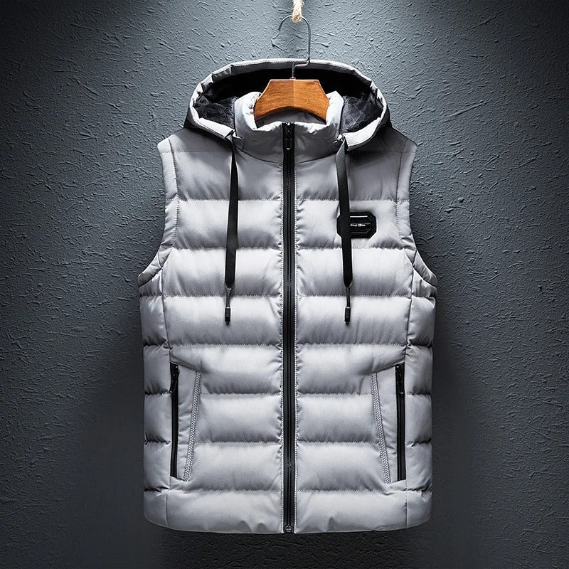FlexWarm Heren Bodywarmer Capuchon – Stijlvol en Warm Herfst en Winter