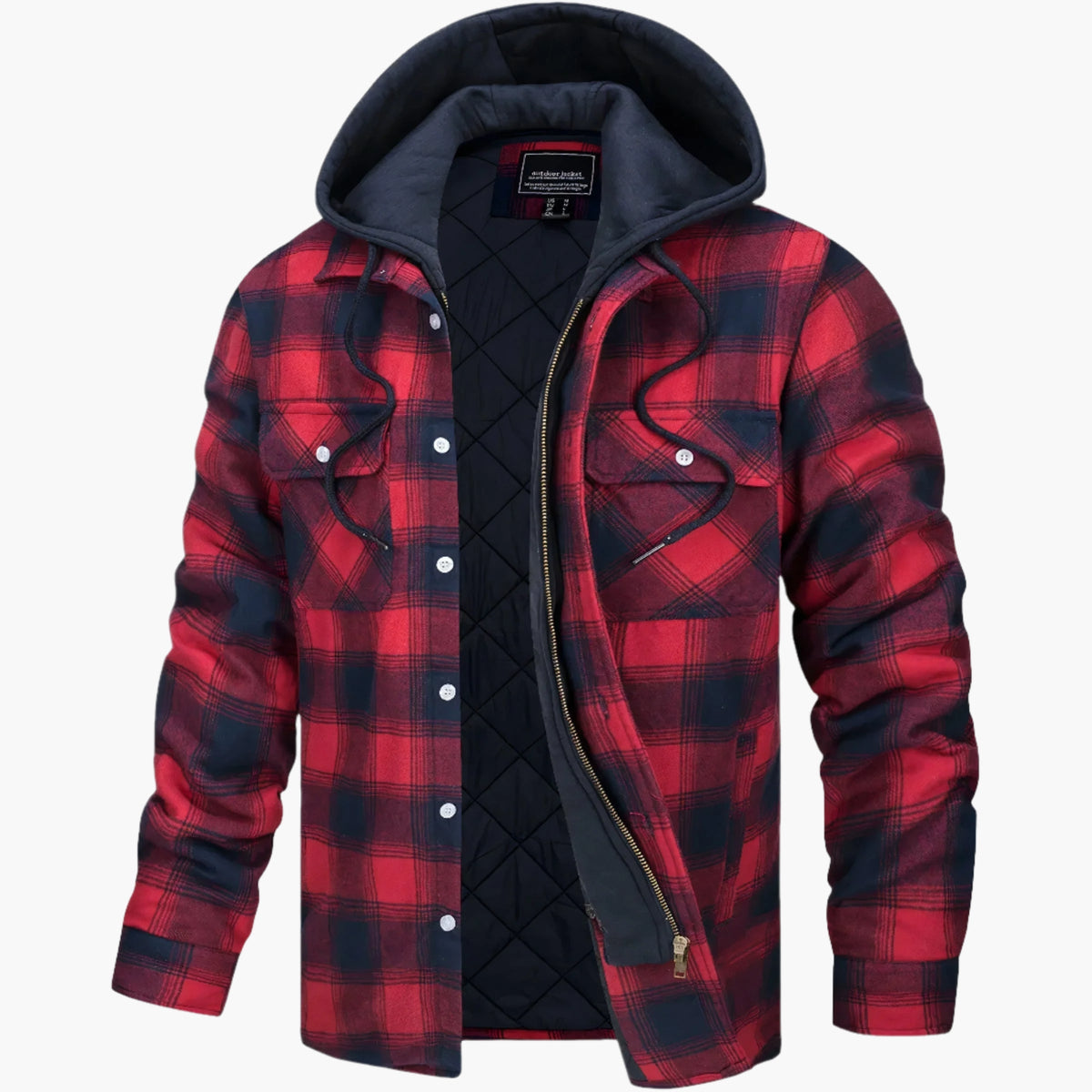 Herenjack Fleece Winterjack met Capuchon – Trendy en Comfortabel voor Herfst en Winter