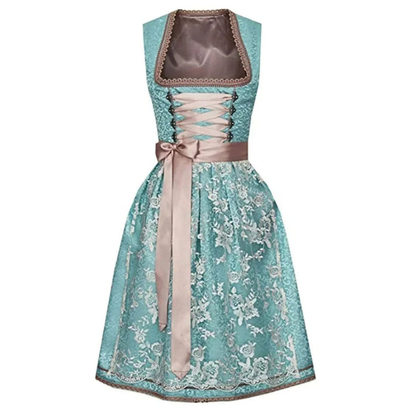 Sophie Dames Dirndl Jurk – Korte Mouwen voor Oktoberfest