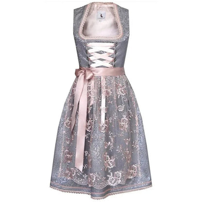 Sophie Dames Dirndl Jurk – Korte Mouwen voor Oktoberfest