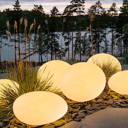 SteenGloed Draadloze LED Tuinlamp in Steenlook met 16 Kleuren