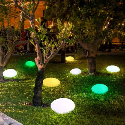 SteenGloed Draadloze LED Tuinlamp in Steenlook met 16 Kleuren