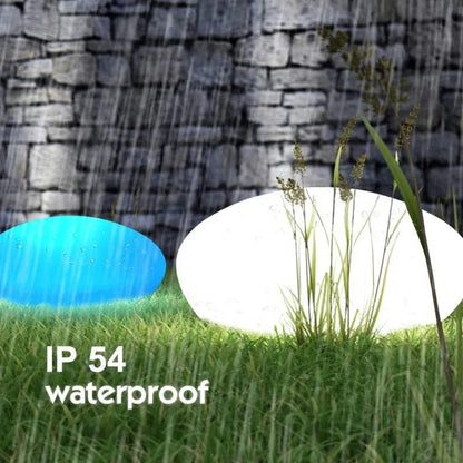 SteenGloed Draadloze LED Tuinlamp in Steenlook met 16 Kleuren